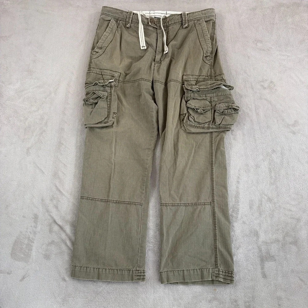Vintage Polo Ralph Lauren Military Paratrooper  Cargo Pants Men 36x30 Army Green